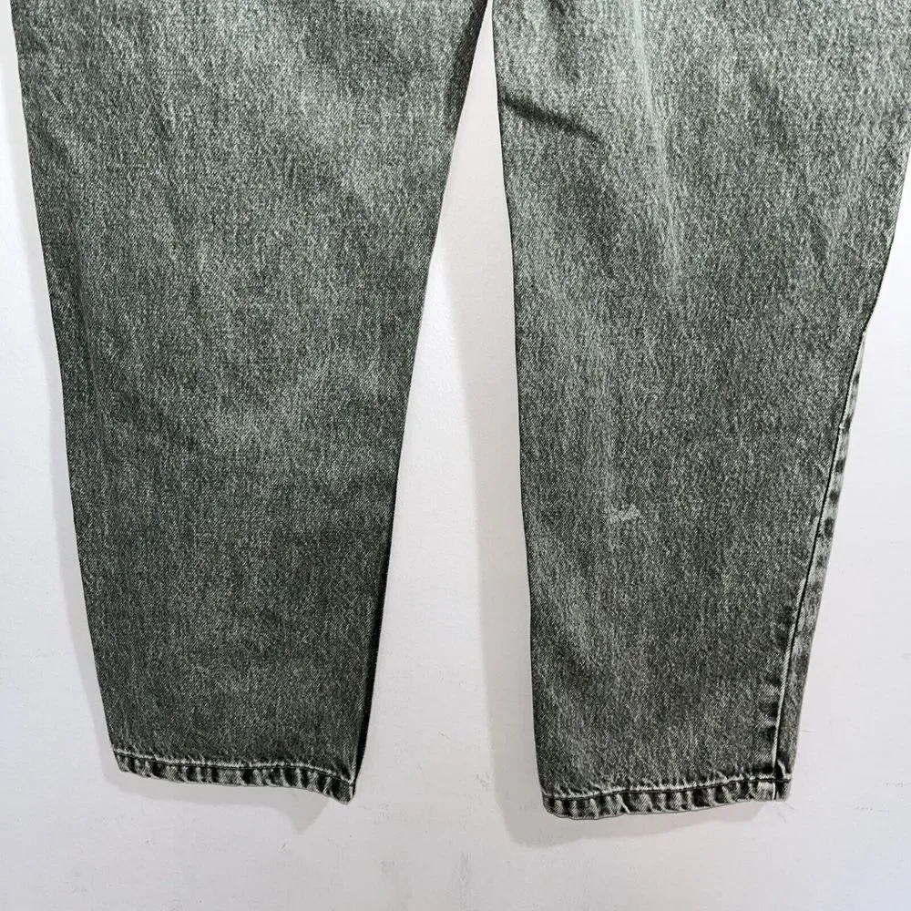 Urban Outfitters BDG Button Up Slim Straight Jeans Women's 30 Stone Washed Olive